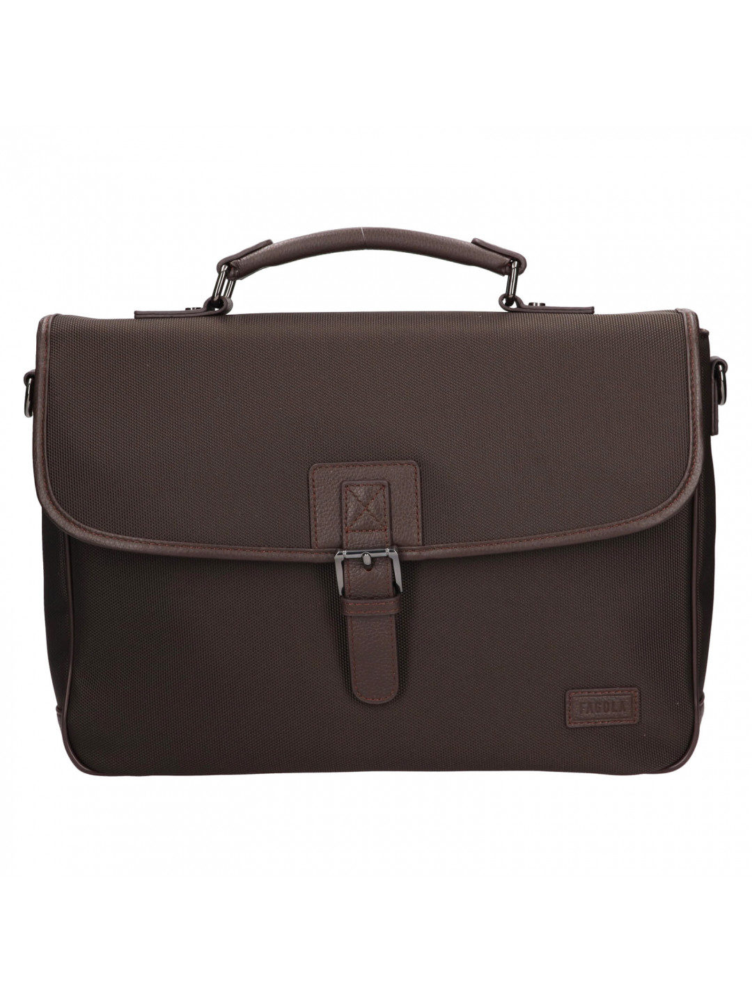 Pánská pracovní aktovka Fagola Matis – tmavě hnědá